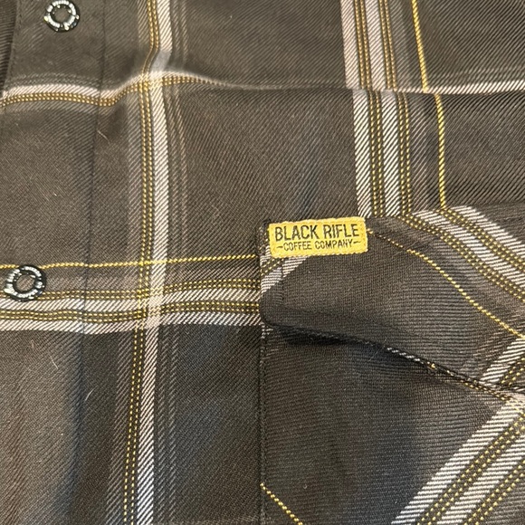 Dixxon Black rifle Coffee Men's plaid button down size 5XL - Picture 3 of 5